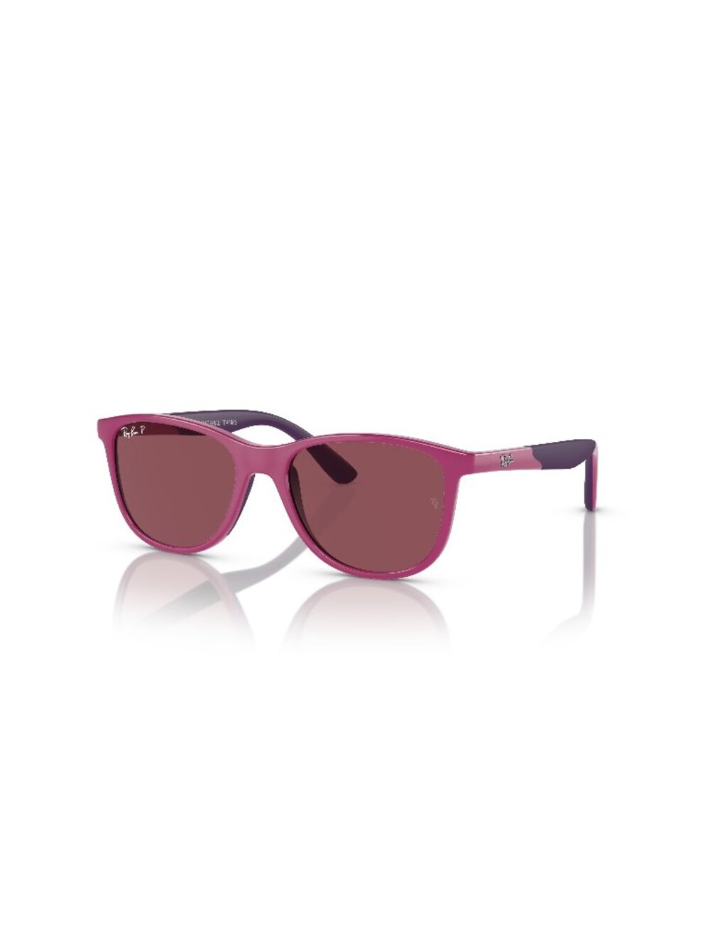 New Ray-Ban Kids Unisex Sunglasses Pink Square Purple Lens Injected Frame Ray 49